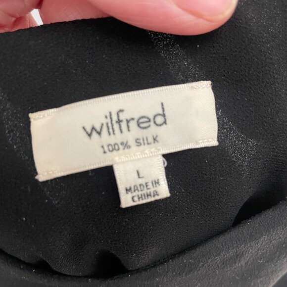 Wilfred Black silk mini dress - Picture 2 of 4